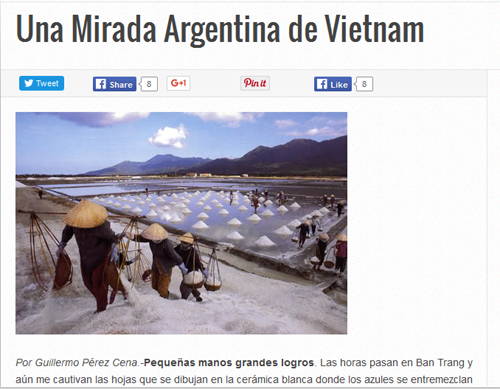 Báo Argentina ca ngợi vẻ đẹp đất nước và con người Việt Nam  - ảnh 1